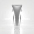 Matte Black Luxury Cosmetic Squeeze Tube - Premium minimalist design with precision pump for high-end skincare branding