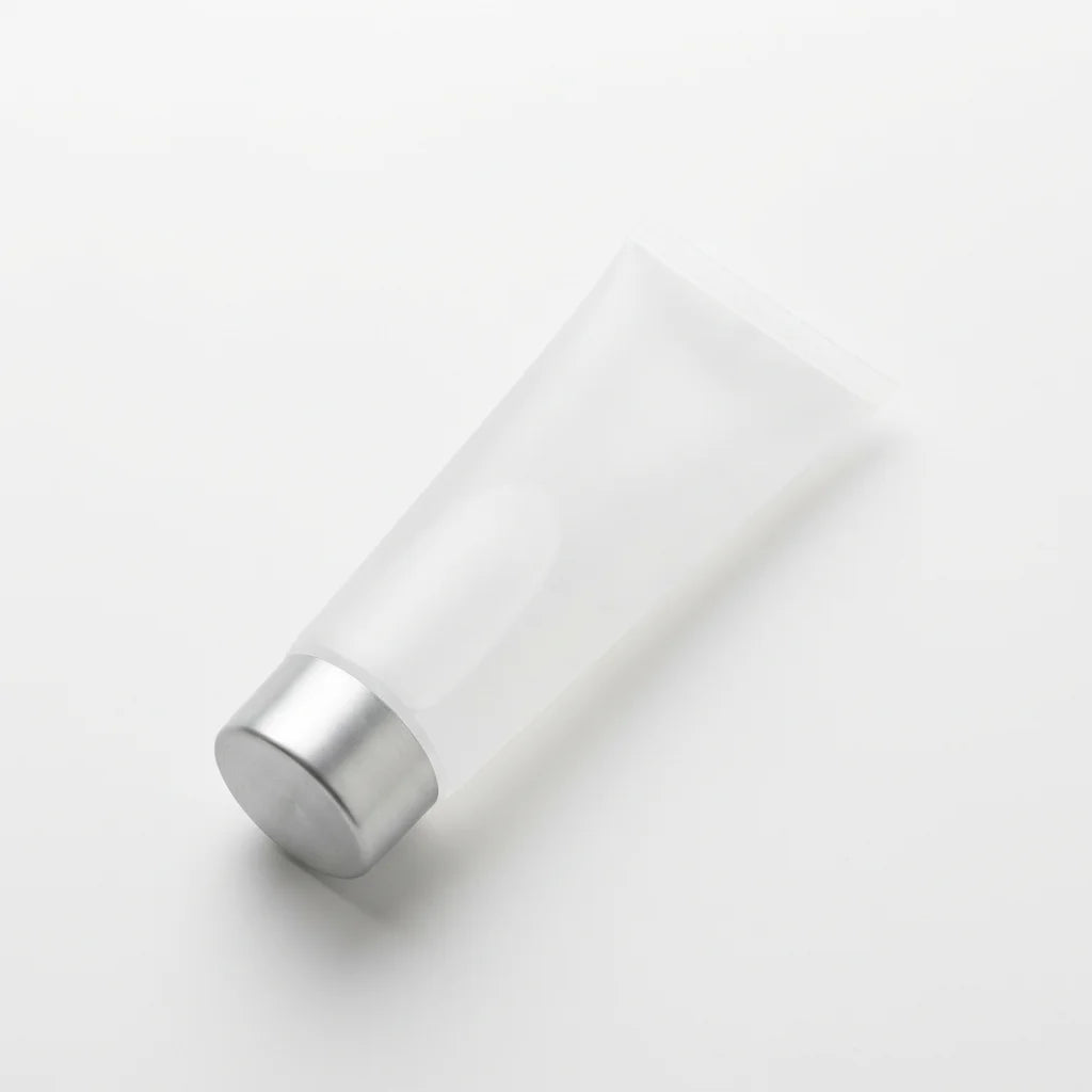 Metallic Silver High-Barrier ABL Tube - 200ml aluminum-plastic barrier packaging with premium metallic finish