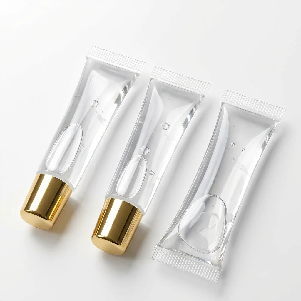 High-Volume Transparent Lip Gloss Squeeze Tubes (8ml - 15ml)